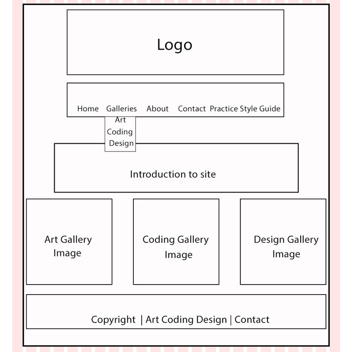 Art Coding Design Wireframe 1 Desktop