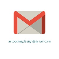 gmail logo and email address art coding design at g mail dot com