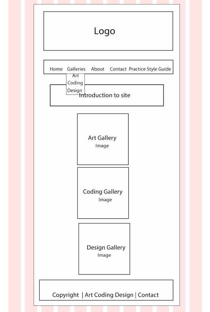 Art Coding Design Wireframe 2 mobile