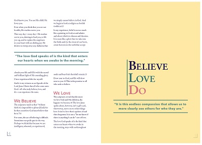 Booklet spread layout